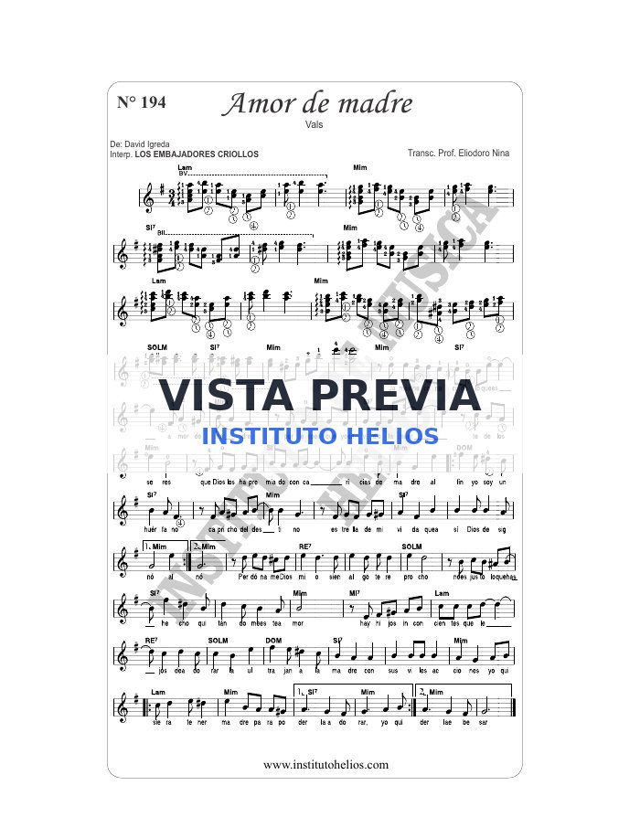Vista previa de Amor de madre